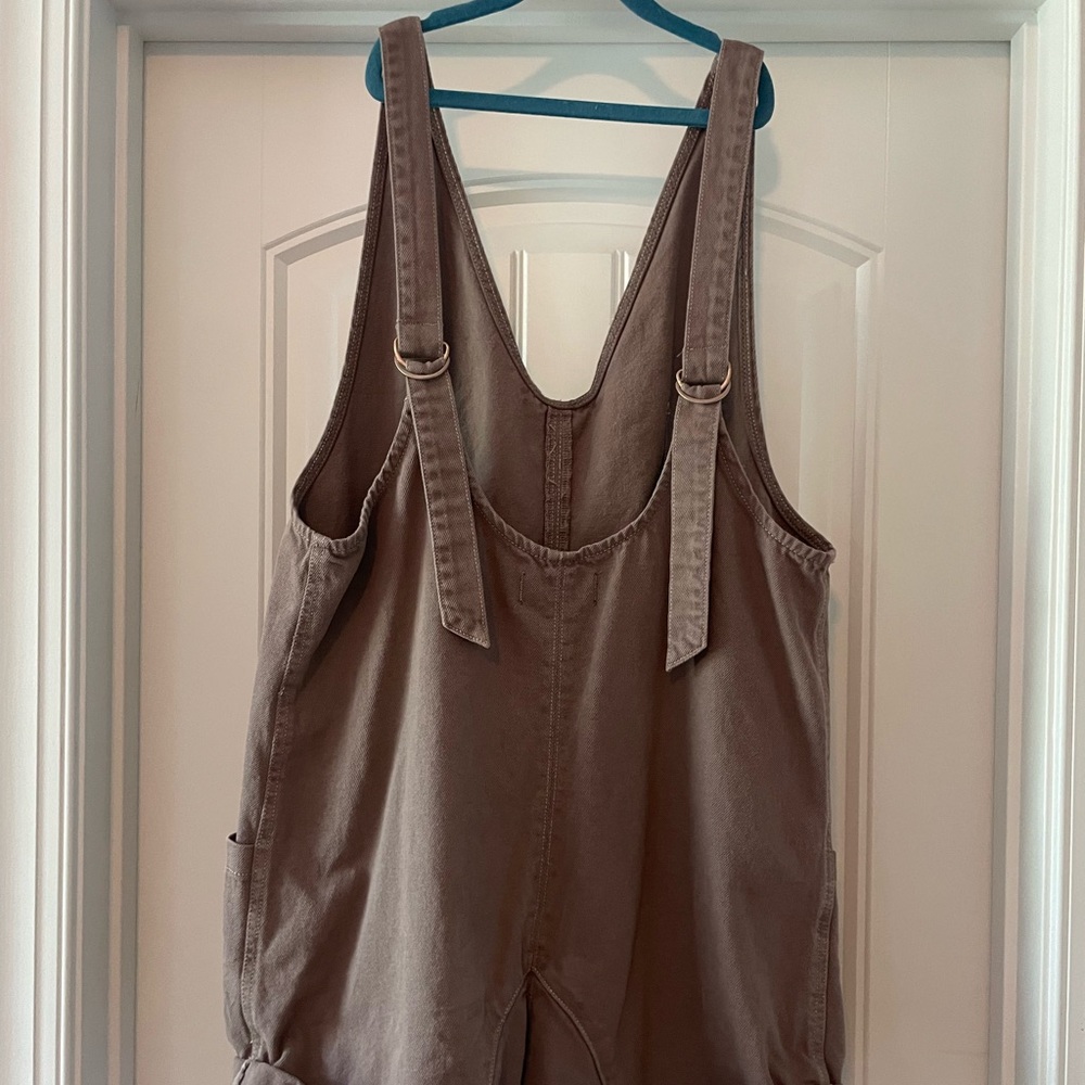 Free People High Roller Shortall Size Medium brown
